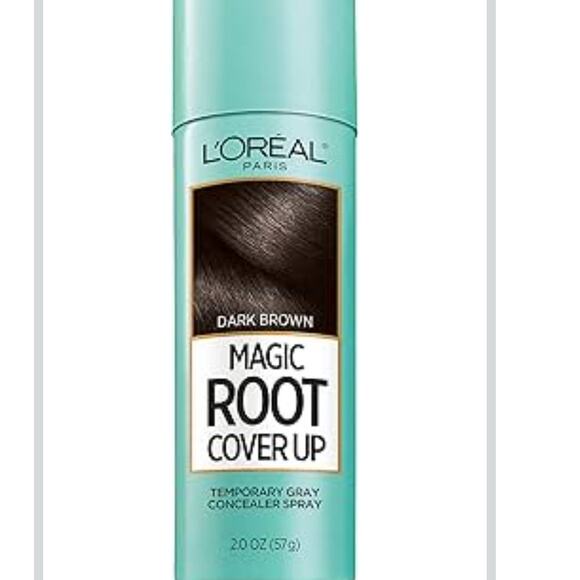 L'Oreal Paris Root Cover Up Temporary Gray Concealer Spray, Dark Brown - Picture 1 of 8